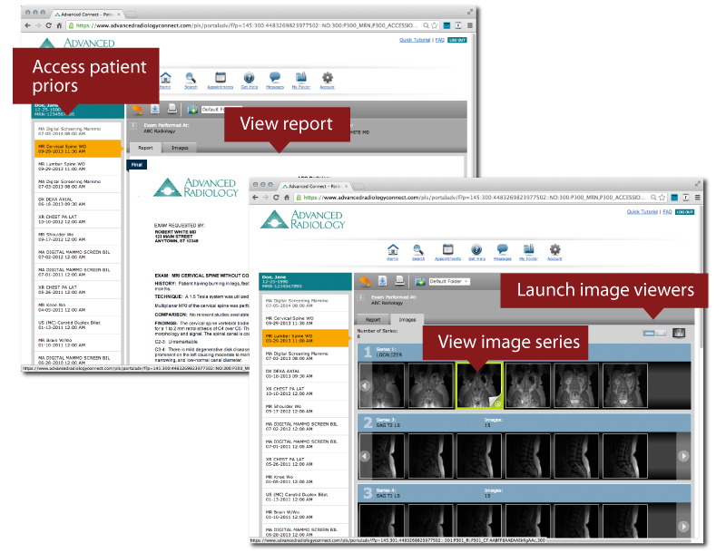 PACS API Screen Number 2 | Advanced Radiology PACS Solutions | PACS API | Radiology Order | eRAD PACS